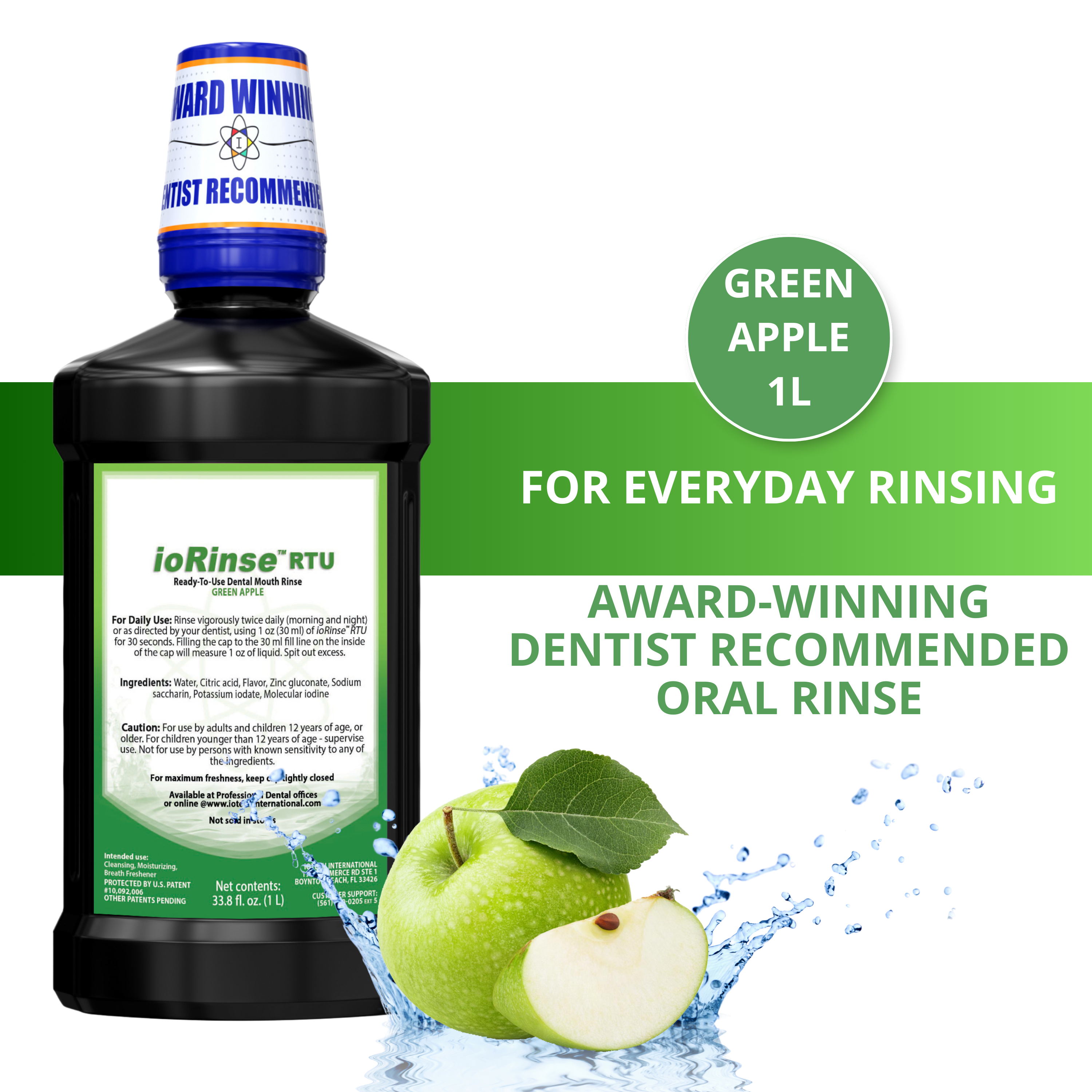 ioRinse™ RTU Ready-To-Use 12 bottle (1 liter) Mixed Case