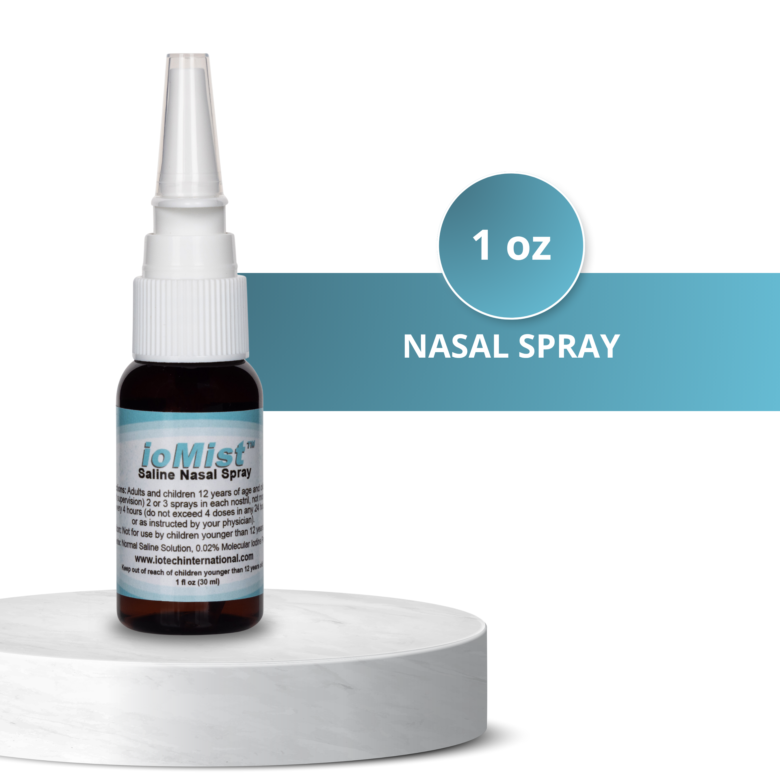 ioMist™ Saline Nasal Spray - 1 oz bottle