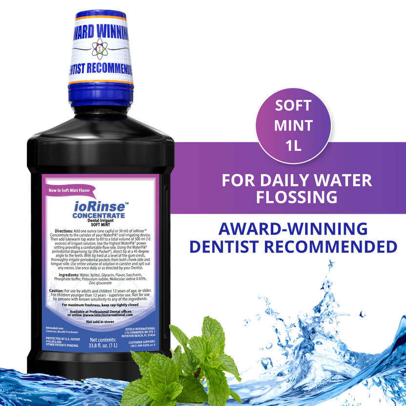 ioRinse™ Professional Concentrate Soft Mint - 1 liter bottle – IoTech ...