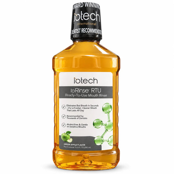 ioRinse™ RTU Ready-To-Use Mouth Rinse Green Apple - 500ml