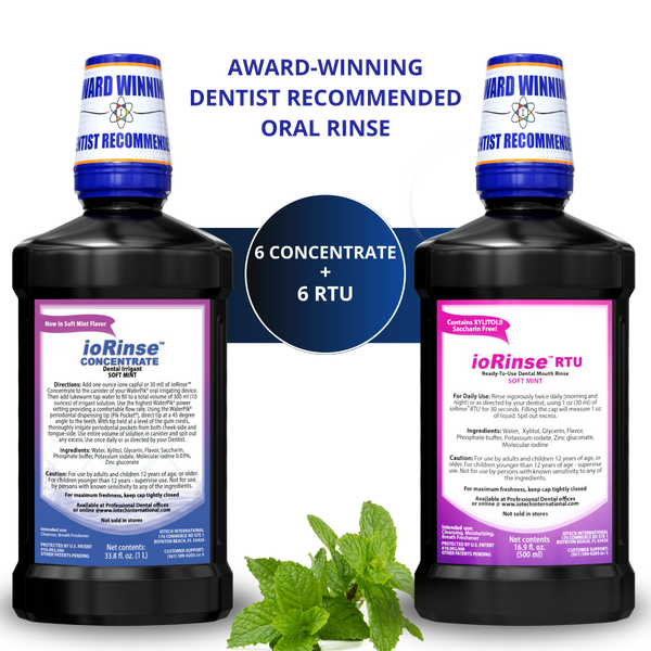 ioRinse™ RTU & Concentrate - 12 (1 liter bottles) Mixed Case - Choose Flavor