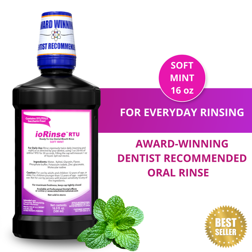 ioRinse™ RTU Ready-To-Use Soft Mint - 24 - 16 oz bottles - Case