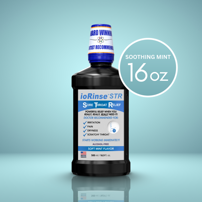 ioRinse™STR (Sore Throat Relief) Professional Strength Gargle
