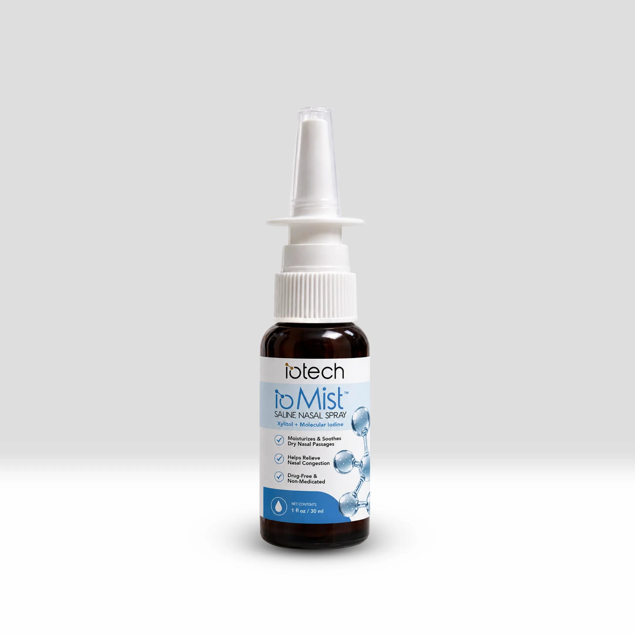 ioMist™ Saline Nasal Spray with Xylitol - 1 oz bottle