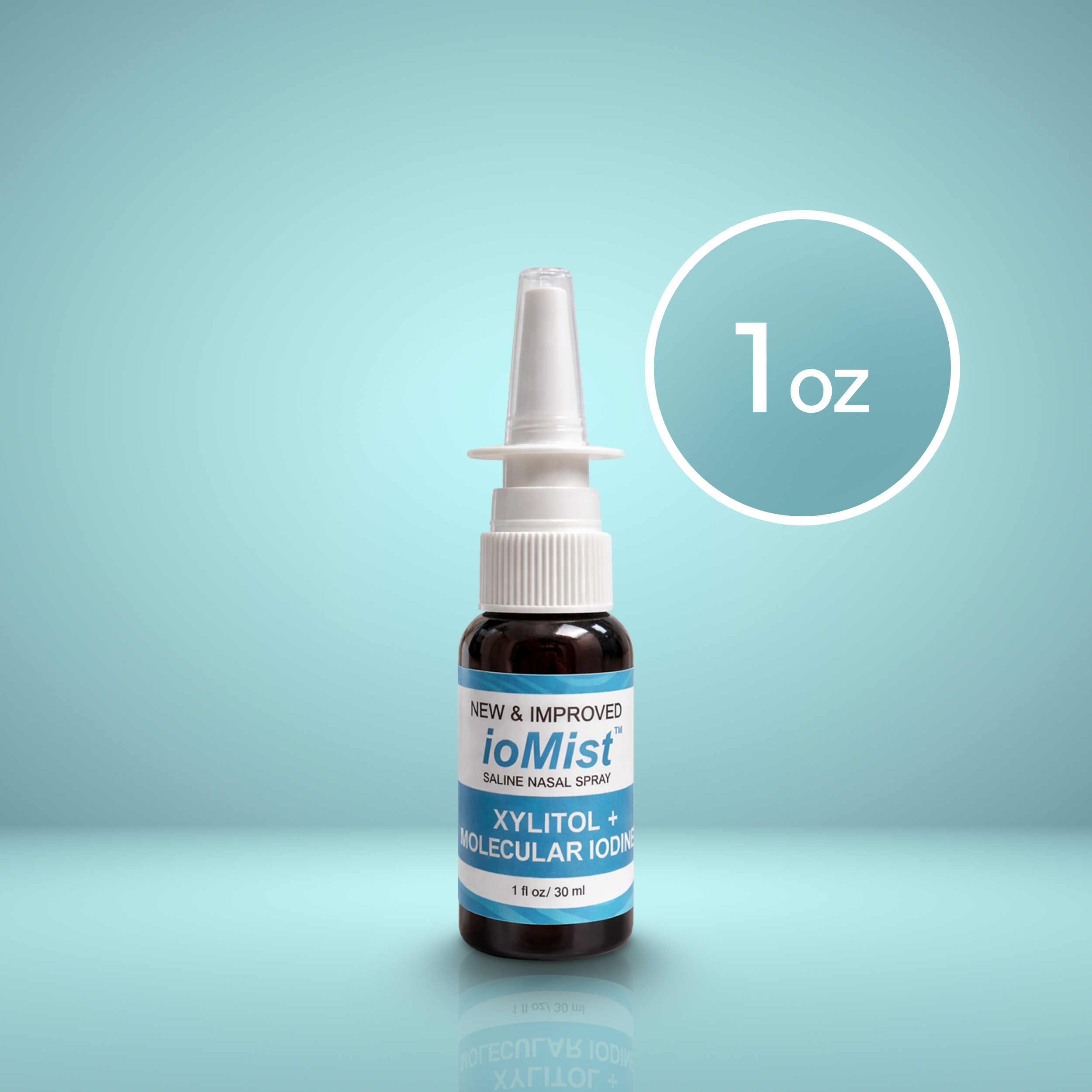 ioMist™ Saline Nasal Spray with Xylitol - 1 oz bottle