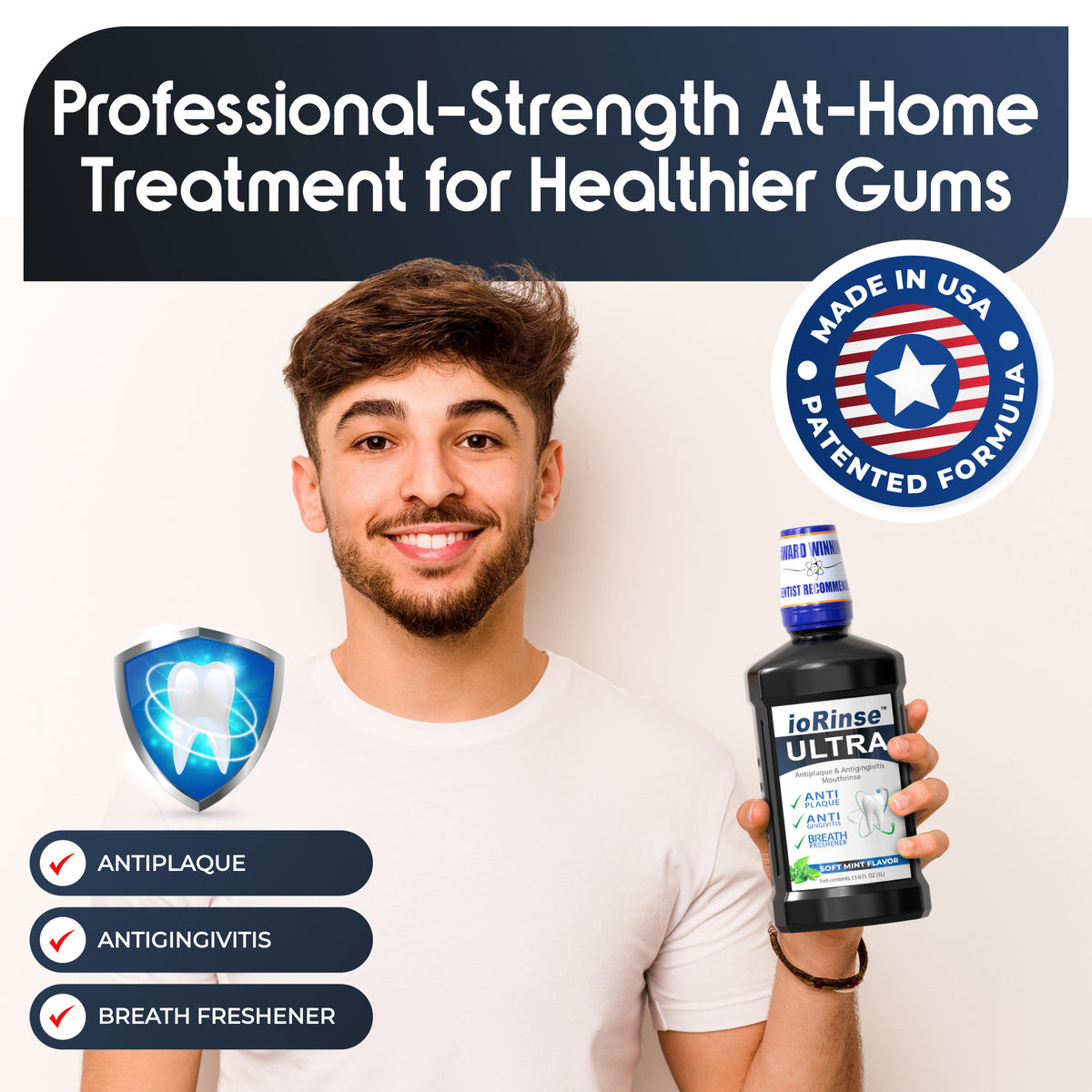 ioRinse™ Ultra Periodontal Rinse - 1L or 16oz – IoTech International