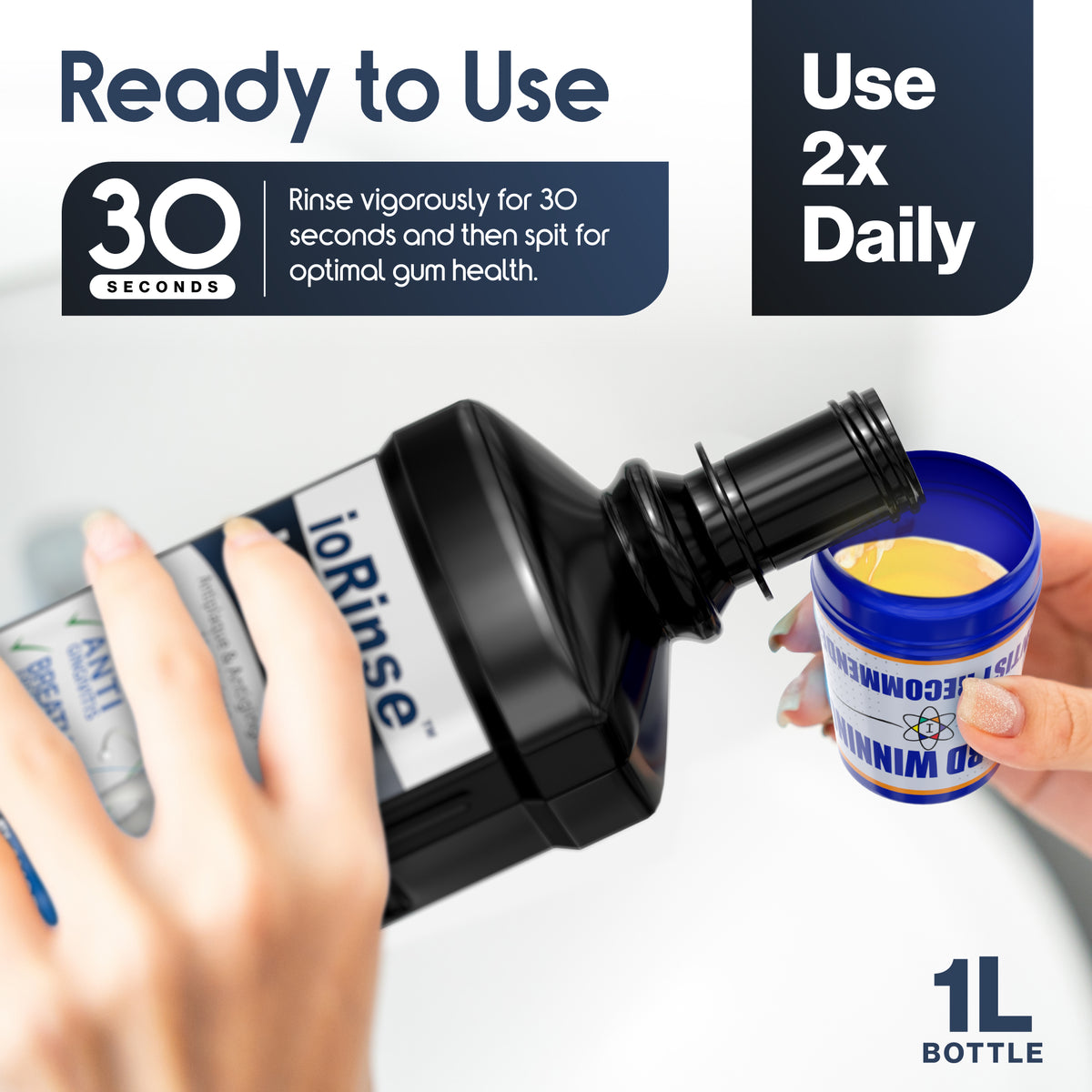 ioRinse™ Ultra Periodontal Rinse - 1L or 16oz – IoTech International