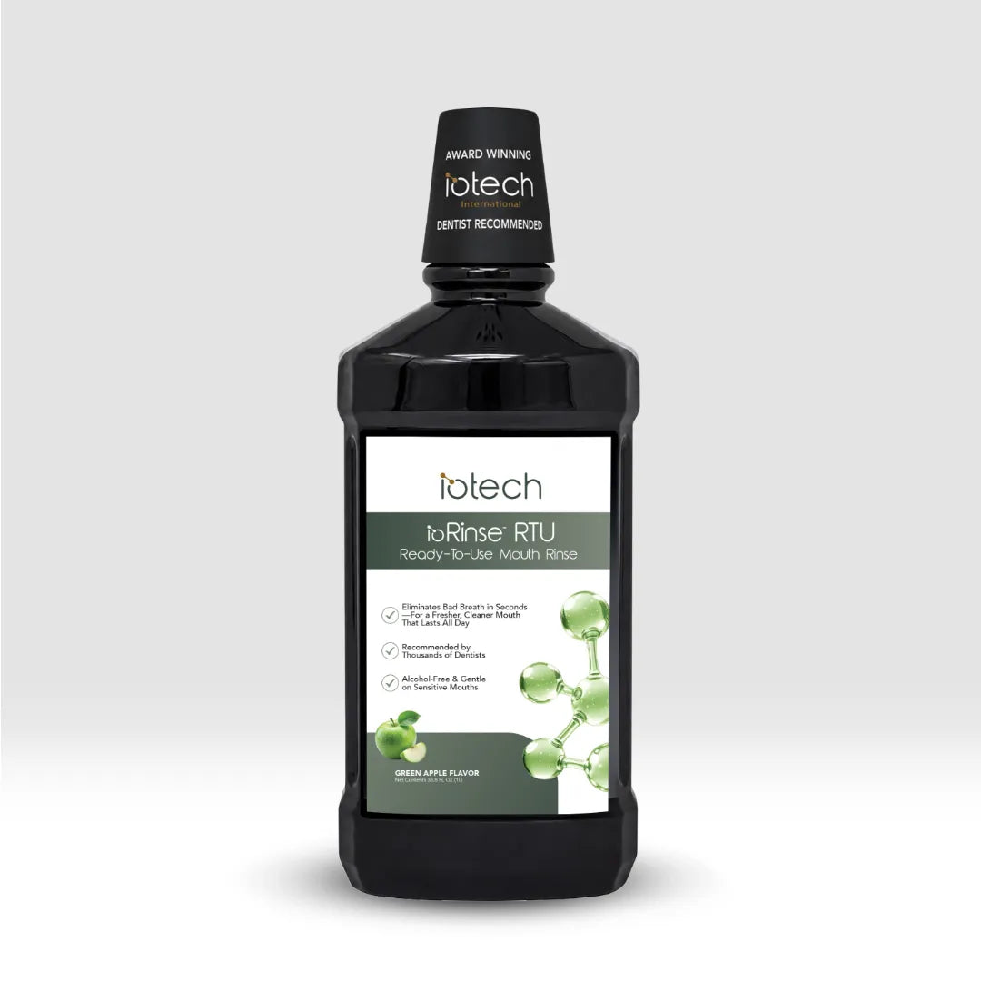 ioRinse™ RTU Ready-To-Use Mouth Rinse Green Apple - 1 liter bottle