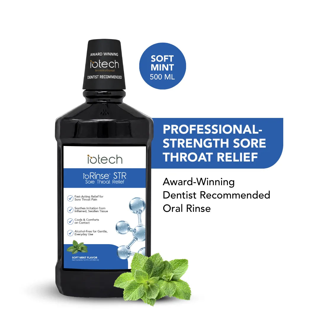 ioRinse™STR (Sore Throat Relief) Professional Strength Gargle