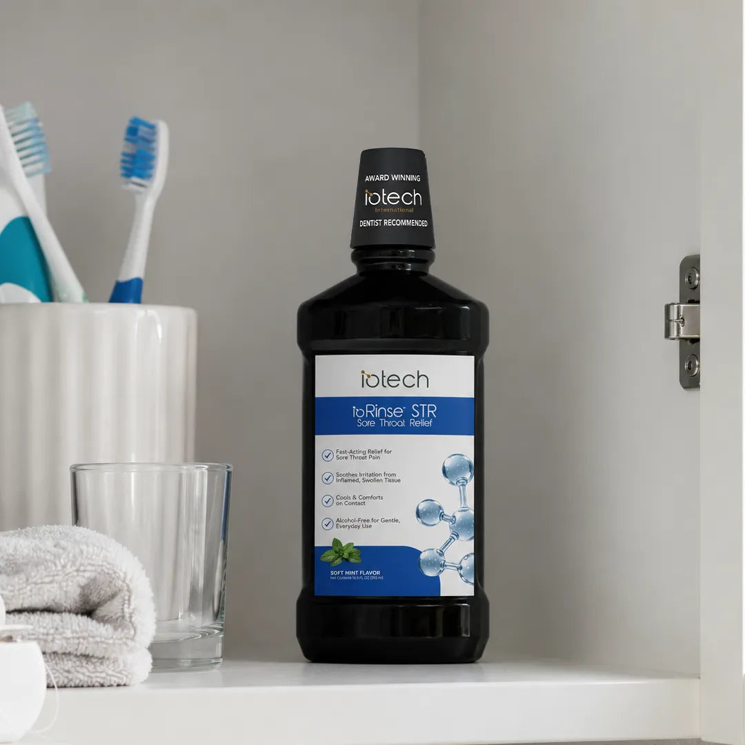 ioRinse™STR (Sore Throat Relief) Professional Strength Gargle