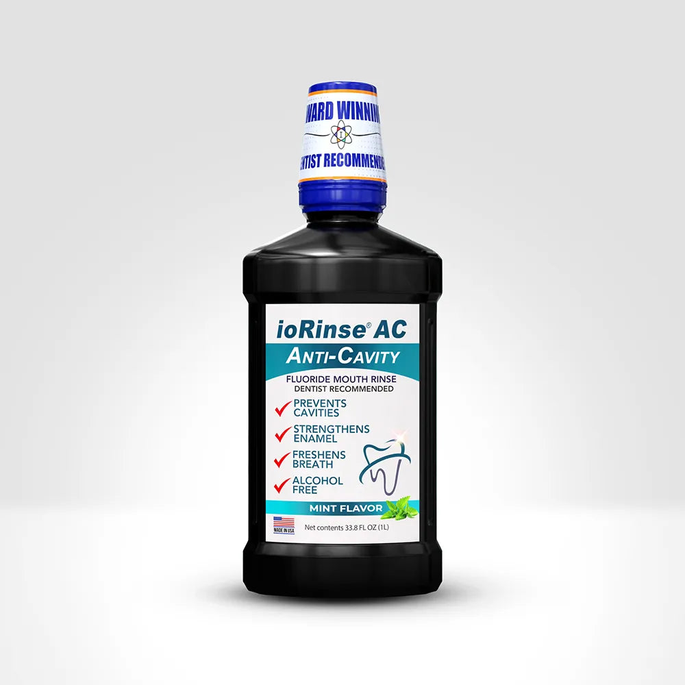 ioRinse AC - Anti-Cavity Oral Rinse - 1L or 16oz