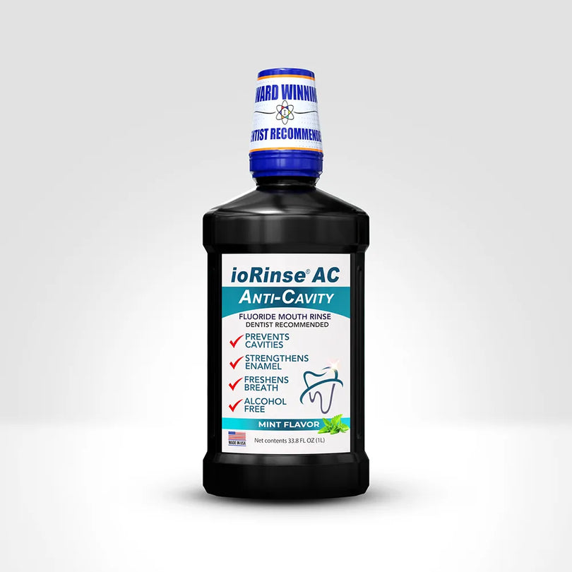 ioRinse AC - Anti-Cavity Oral Rinse - 1L or 16oz