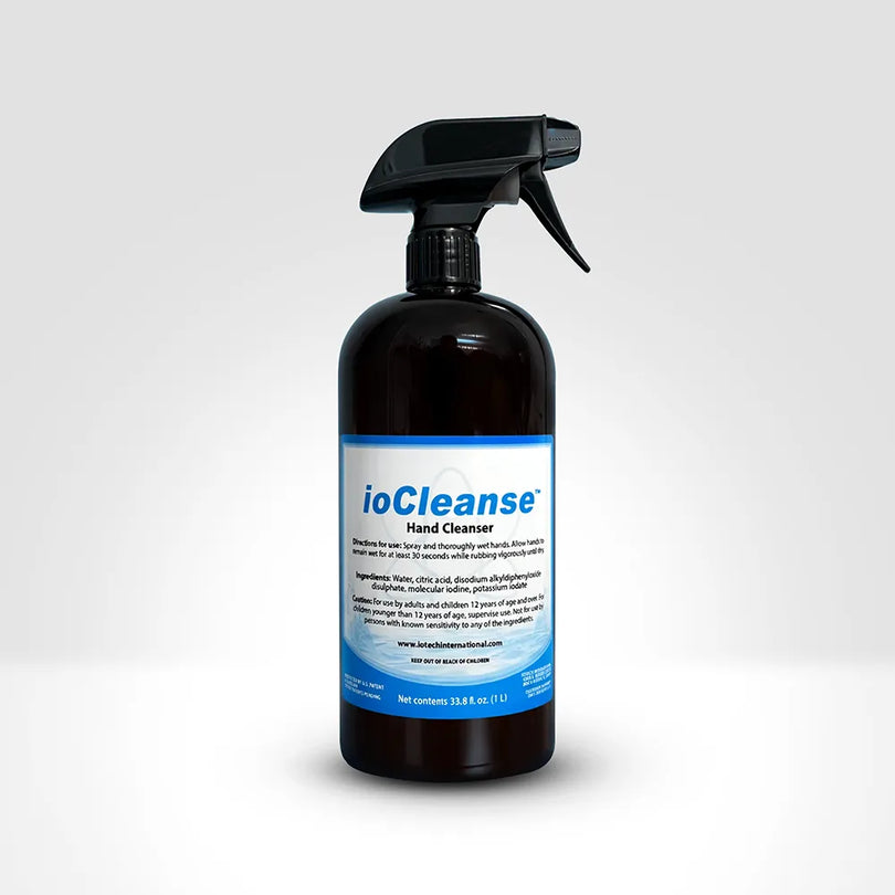 ioCleanse™ Hand Cleanser - 1 liter bottle plus sprayer