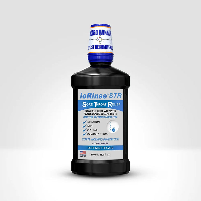 ioRinse™STR (Sore Throat Relief) Professional Strength Gargle