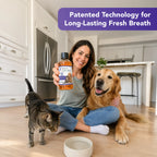 ioVet™Oral Pet Water Additive - 4 oz bottle and a dispensing syringe